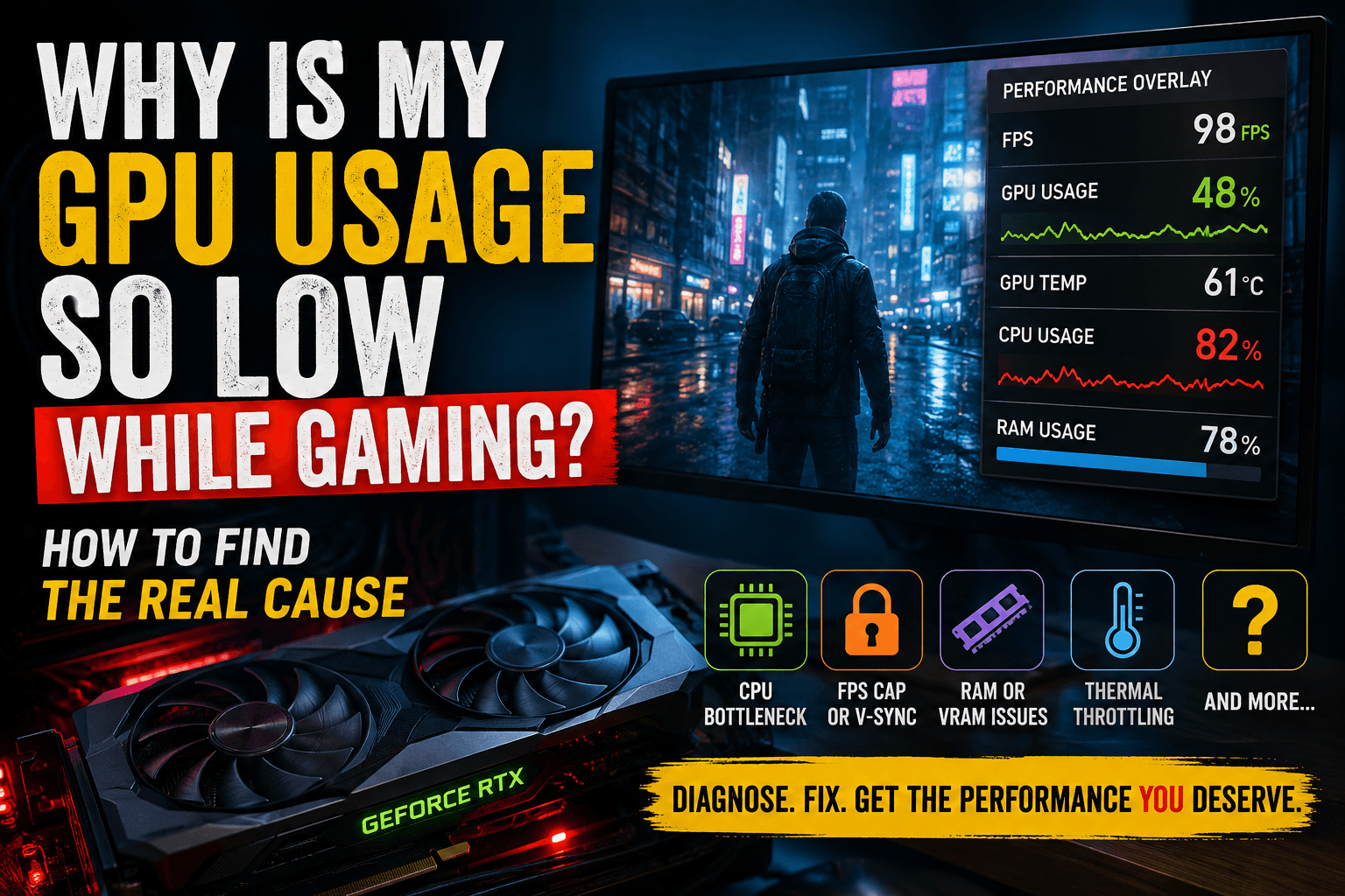 Why Is My GPU Usage So Low While Gaming? How to Find the Real Cause